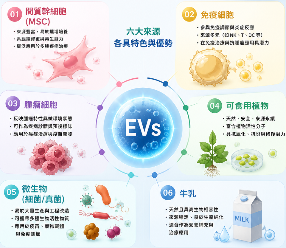 外泌體來源大解析:6大胞外囊泡種類、特色與應用一次看懂 外泌體來源大解析:6大胞外囊泡種類、特色與應用一次看懂